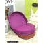 Loewe Heel Duo Bag in Soft Natural Calfskin Purple/Brown