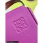 Loewe Heel Duo Bag in Soft Natural Calfskin Purple/Brown