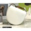 Loewe Heel Duo Bag in Soft Natural Calfskin White/Brown