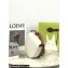Loewe Heel Duo Bag in Soft Natural Calfskin White/Brown