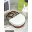 Loewe Heel Duo Bag in Soft Natural Calfskin White/Brown