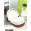 Loewe Heel Duo Bag in Soft Natural Calfskin White/Brown