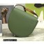 Loewe Heel Duo Bag in Soft Natural Calfskin Green/Brown