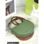 Loewe Heel Duo Bag in Soft Natural Calfskin Green/Brown