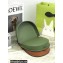 Loewe Heel Duo Bag in Soft Natural Calfskin Green/Brown