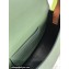 Loewe Heel Duo Bag in Soft Natural Calfskin Green/Brown
