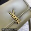 Saint Laurent Solferino Medium Satchel Bag In Box Leather 634305 Olive Green