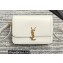 Saint Laurent Solferino Medium Satchel Bag In Box Leather 634305 White