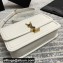 Saint Laurent Solferino Medium Satchel Bag In Box Leather 634305 White