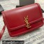 Saint Laurent Solferino Medium Satchel Bag In Box Leather 634305 Red