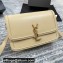 Saint Laurent Solferino Medium Satchel Bag In Box Leather 634305 Beige