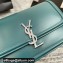 Saint Laurent Solferino Medium Satchel Bag In Box Leather 634305 Green