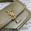 Saint Laurent Solferino Small Satchel Bag In Box Leather 634306 Olive Green