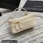 Saint Laurent Mini Vanity Case Bag in Quilted Lambskin 669560 White