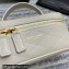 Saint Laurent Mini Vanity Case Bag in Quilted Lambskin 669560 White