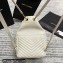 Saint Laurent Joe Backpack Bag in Leather 672609 White