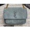 Saint Laurent Niki Medium Bag in Suede Leather 633158 Gray