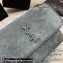 Saint Laurent Niki Medium Bag in Suede Leather 633158 Gray