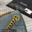 Saint Laurent Niki Medium Bag in Suede Leather 633158 Gray