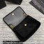 Saint Laurent Niki Medium Bag in Suede Leather 633158 Black/Gold