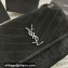 Saint Laurent Niki Medium Bag in Suede Leather 633158 Black/Silver
