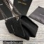 Saint Laurent Niki Medium Bag in Suede Leather 633158 Black/Silver