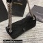 Saint Laurent Niki Medium Bag in Suede Leather 633158 Black/Silver