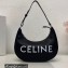 Celine Medium Ava Bag Black in Smooth Calfskin with Celine Print