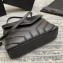 Saint Laurent Loulou Toy Bag in Matelassé "y" Leather 467072 Black/Silver