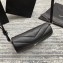 Saint Laurent Loulou Toy Bag in Matelassé "y" Leather 467072 Black/Silver