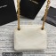 Saint Laurent Le Maillon Small Chain Bag in Quilted Lambskin 669308 White