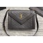 Saint Laurent Gaby Satchel Bag in Vintage Lambskin 668863 Black