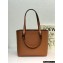Loewe Small Anagram Tote Bag in Classic Calfskin Brown