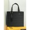 Loewe Buckle Tote Bag in Anagram Jacquard and Calfskin Black