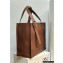 Loewe Buckle Tote Bag in Soft Grained Calfskin Brown