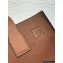 Loewe Buckle Tote Bag in Soft Grained Calfskin Brown