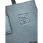 Loewe Buckle Tote Bag in Soft Grained Calfskin Ocean Blue