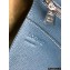 Loewe Buckle Tote Bag in Soft Grained Calfskin Ocean Blue