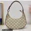 Celine Medium Ava Bag White in Triomphe Canvas and Calfskin