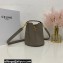 Celine Teen Bucket 16 Bag in Calfskin Gray