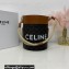 Celine Bucket Bag Tan in Triomphe Canvas and Calfskin