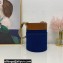 Celine Bucket Bag in Denim Blue with celine print and Calfskin