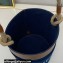 Celine Bucket Bag in Denim Blue with celine print and Calfskin