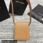 Saint Laurent kaia north/south satchel Bag in vegetable-tanned leather 668809 Brown