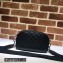 Gucci GG Embossed Leather Black Small Shoulder Bag 574886 2021