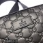 Gucci GG Embossed Leather Black Small Shoulder Bag 574886 2021