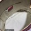 Gucci Mini GG Embossed Leather Dome Crossbody Bag 449654 Red