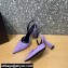 Versace Heel 11cm La Medusa Sling-back Pumps Patent Lilac 2021