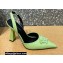 Versace Heel 11cm La Medusa Sling-back Pumps Patent Light Green 2021