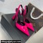 Versace Heel 11cm La Medusa Sling-back Pumps Patent Fuchsia 2021
